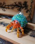 Hermit Crab Glitter Ornament