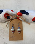 Laura Thomas Earrings - "Snowman Play"