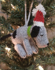 Hand-knit Dog Ornament