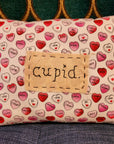 Hand-stitched Throw Pillow "Cupid"