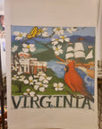 NANCY THOMAS KITCHEN TEA TOWELS - STATES - VIRGINIA