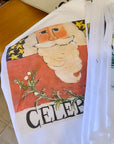 NANCY THOMAS KITCHEN TEA TOWELS - Celebrate Santa (Red)