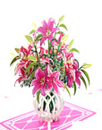 3D Pop-up Card - Lily Vase (First Class Forever stamp included)