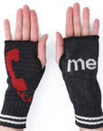 Hand Warmer Fingerless Gloves - Call Me