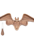 Halloween Bat Charcuterie Serving Board With Spreader