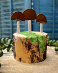 Toadstool Mushrooms (Brown) Table Toppers