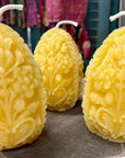 Handmade Beeswax Egg Candle