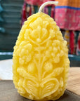 Handmade Beeswax Egg Candle