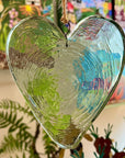 Glass Heart Suncatchers