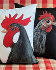 NANCY THOMAS PILLOWS - Set of 4 Chicken Pillows