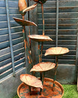 Metal Lily Pads Fountain
