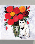 Gallery Grand - Cat with Flowers