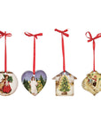 Stoneware Vintage Christmas Ornaments