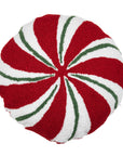 C_Peppermint Candy Throw Pillow