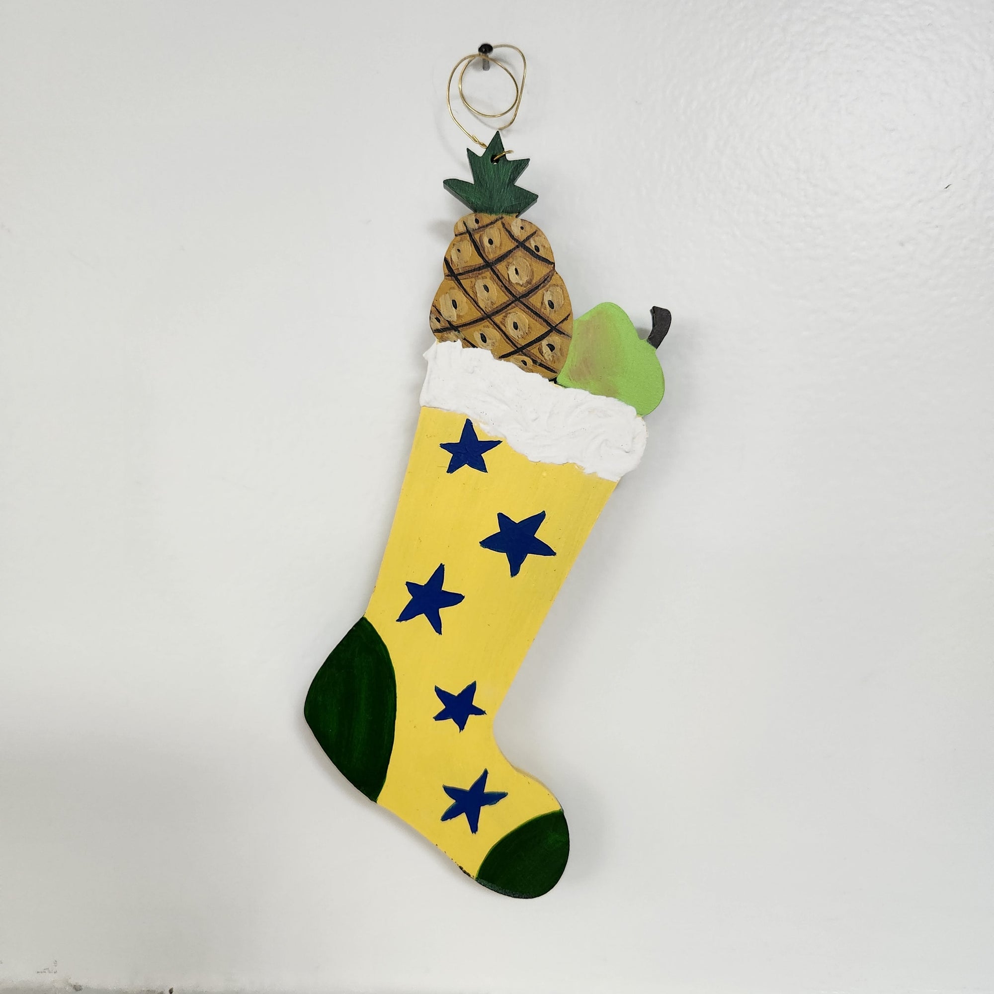 Nancy Thomas Stocking Ornament (Red/White Stripe)