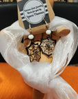 Halloween Spooky Earrings Sets - Ghostie White Scarf & Spider Webs