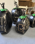 Black Recycled Metal Pumpkin