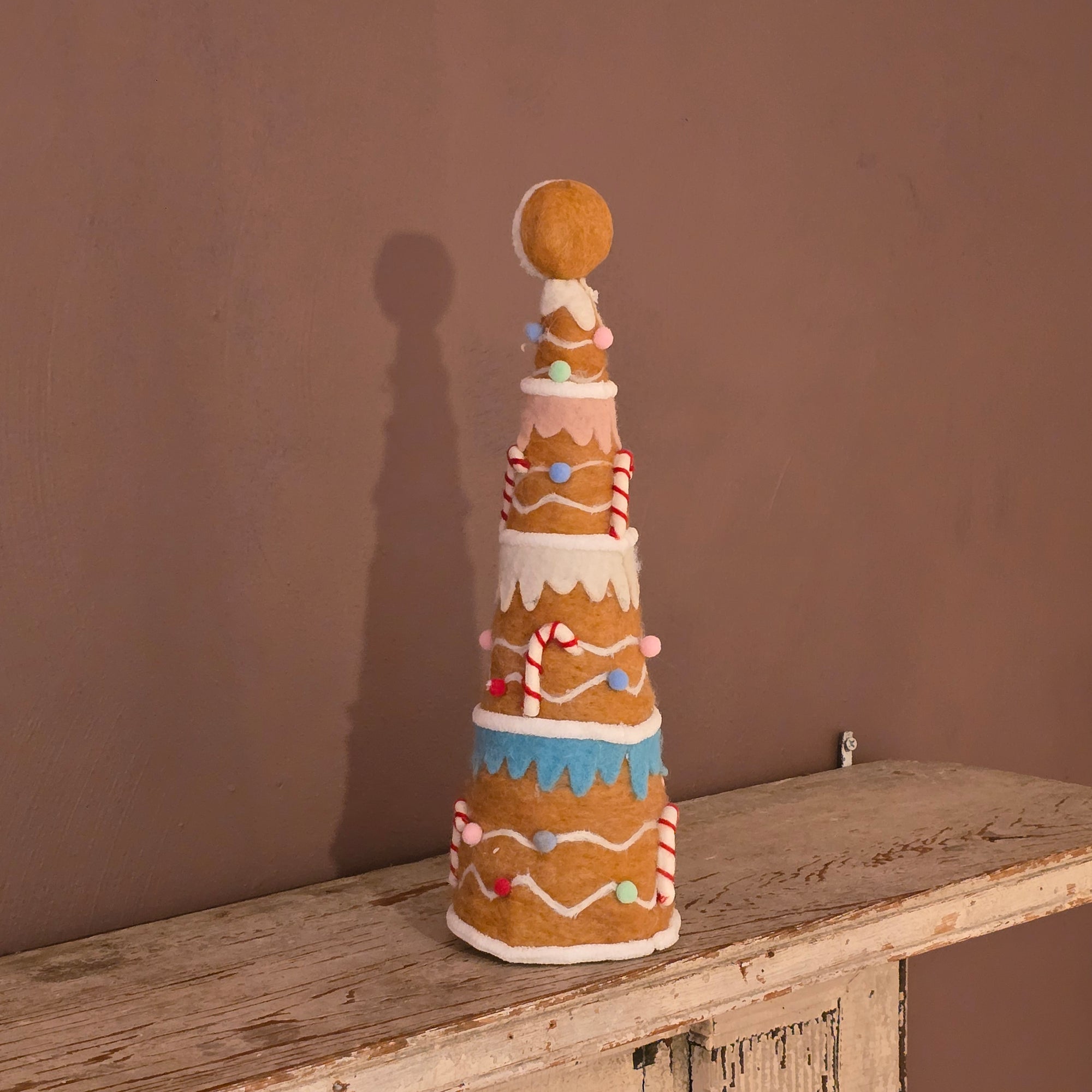 C_ Felt Gingerbread Christmas Tree (2 sizes)