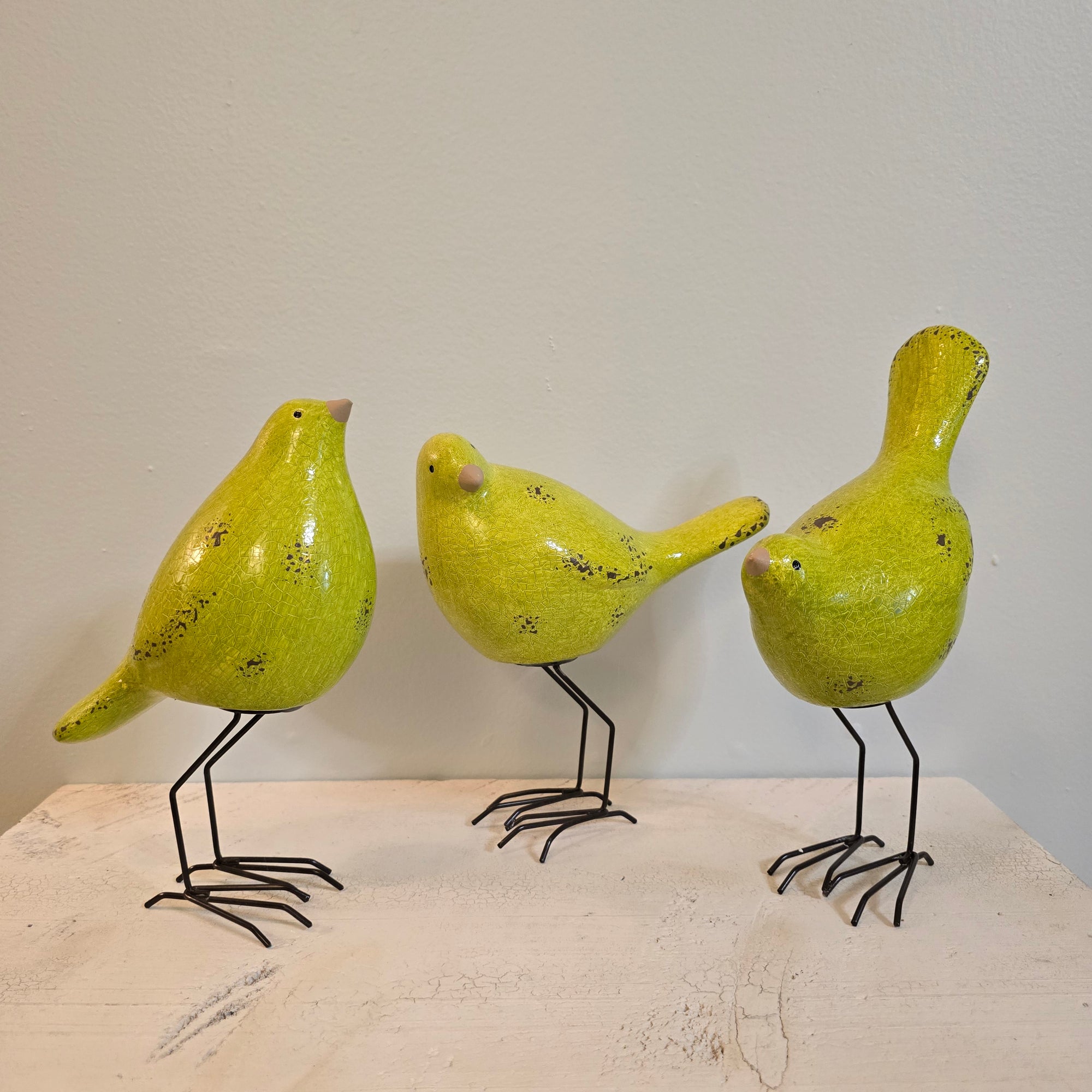 Little Birdie Statue - Perfect Avocado Green
