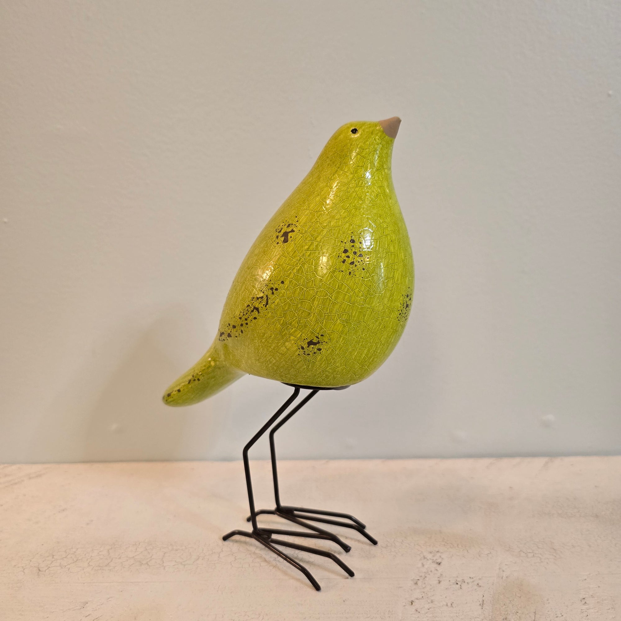 Little Birdie Statue - Perfect Avocado Green