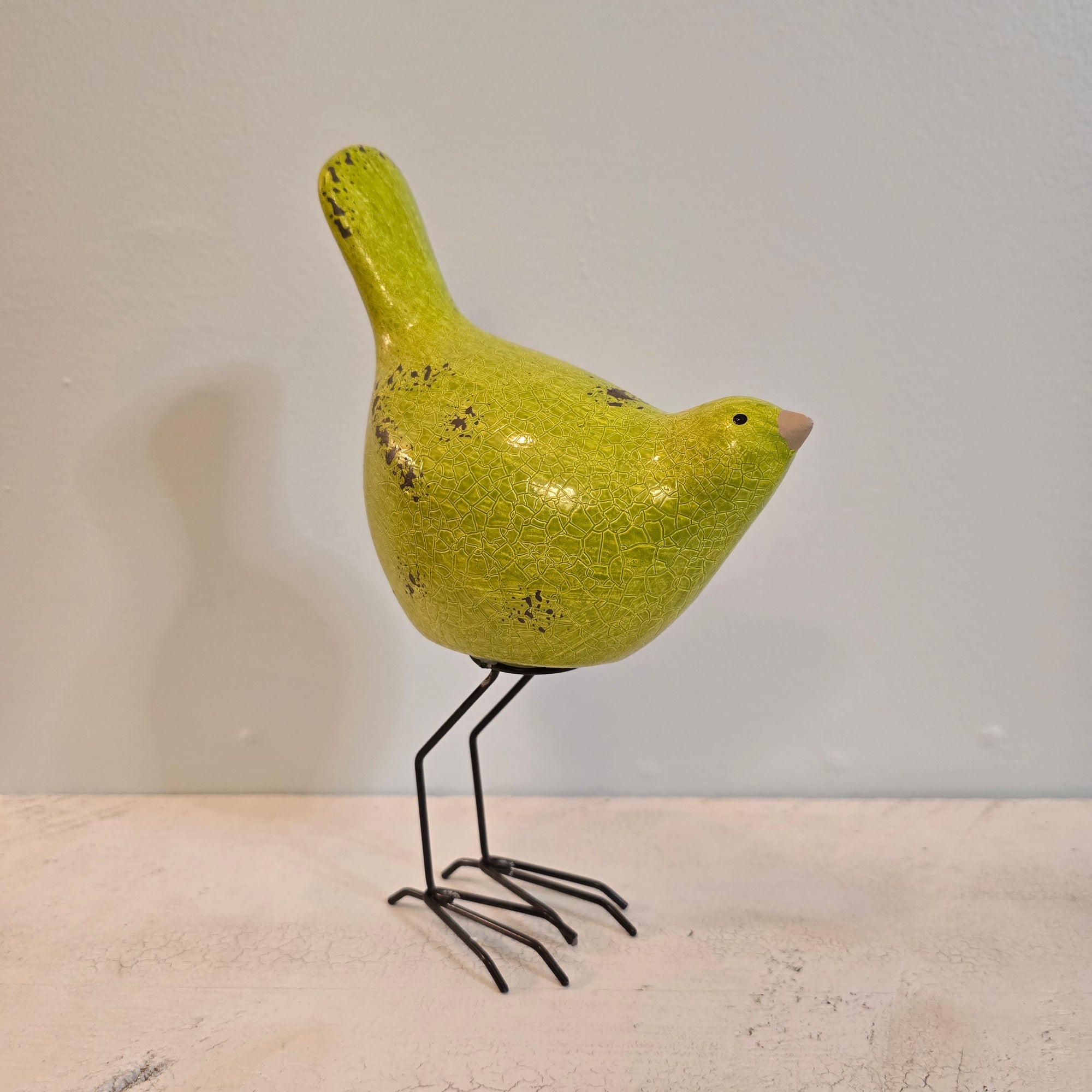 Little Birdie Statue - Perfect Avocado Green