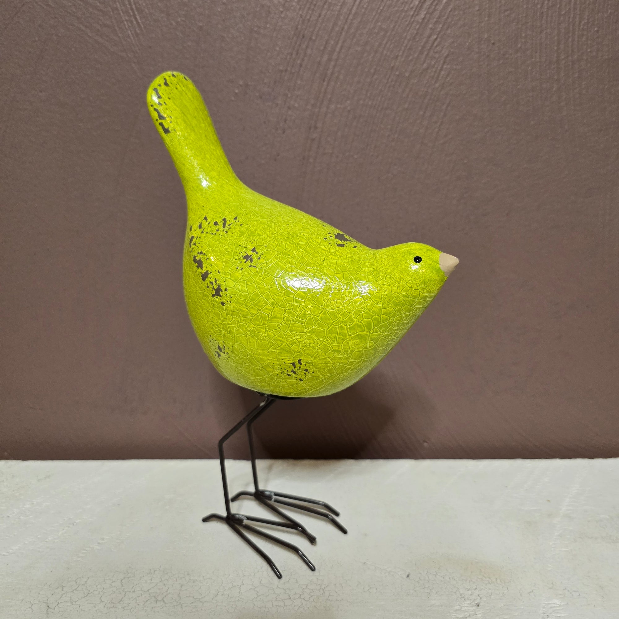 Little Birdie Statue - Perfect Avocado Green