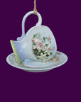 Teacup Bird Feeder - Lilies
