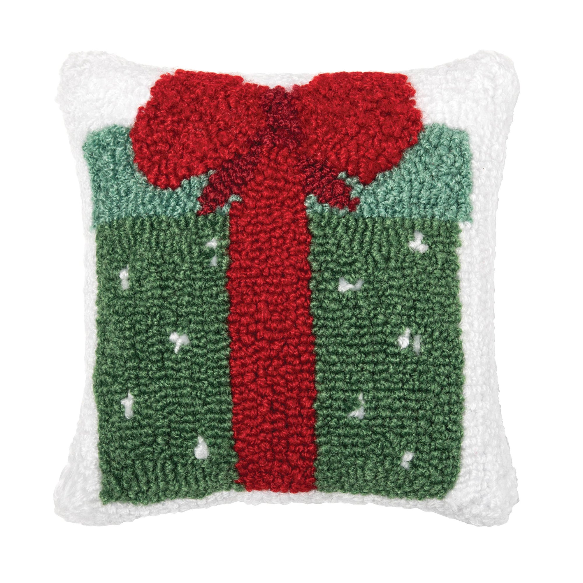 C_Christmas Dotted Present Throw Pillow