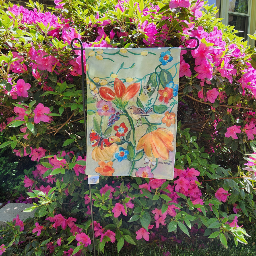 Garden Flags - Flowers Creatures