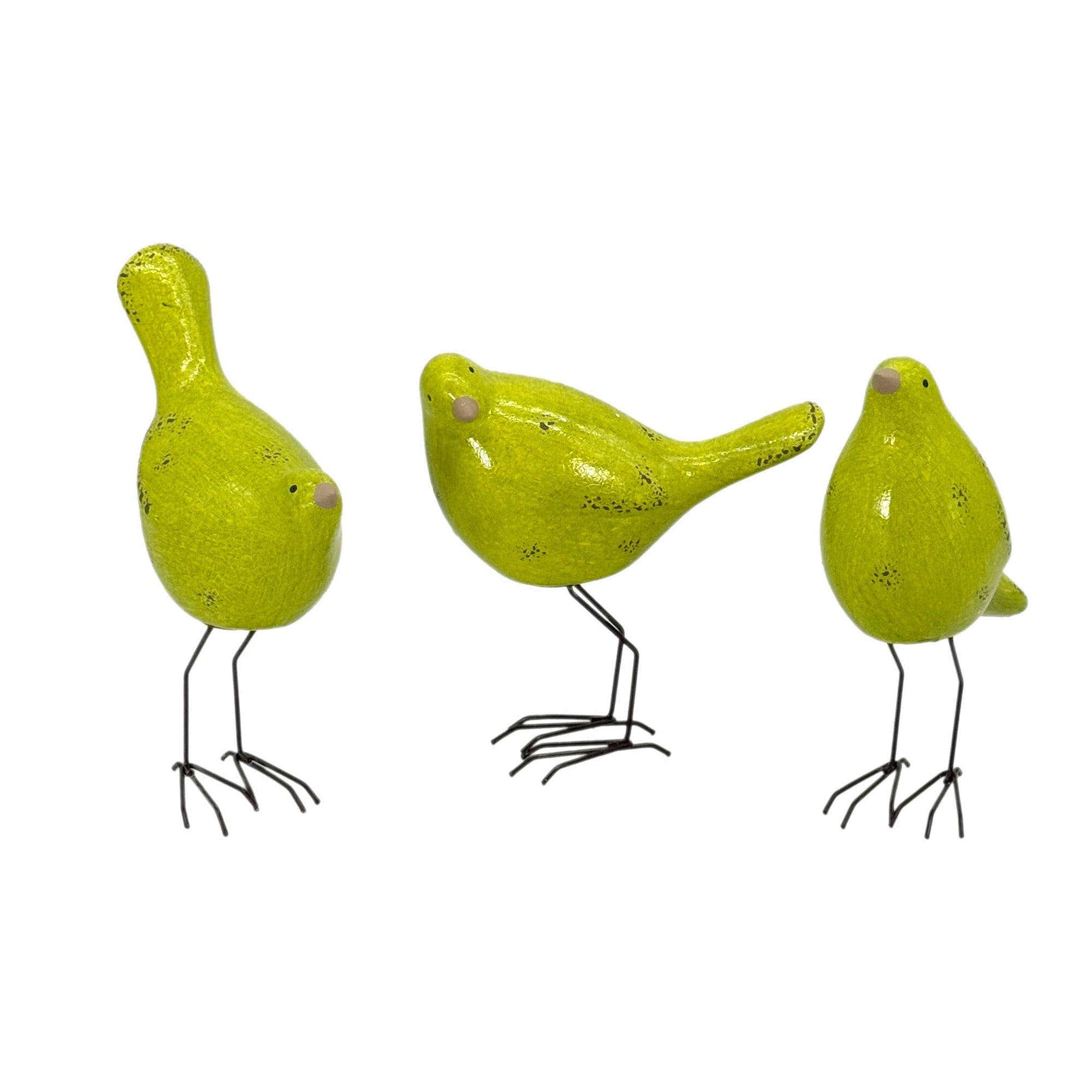 Little Birdie Statue - Perfect Avocado Green