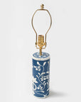 Floral Vines Table Lamp - Navy
