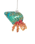 Hermit Crab Glitter Ornament