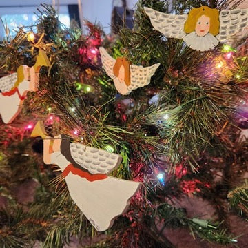 Nancy Thomas Mini Trumpet Angel Ornament