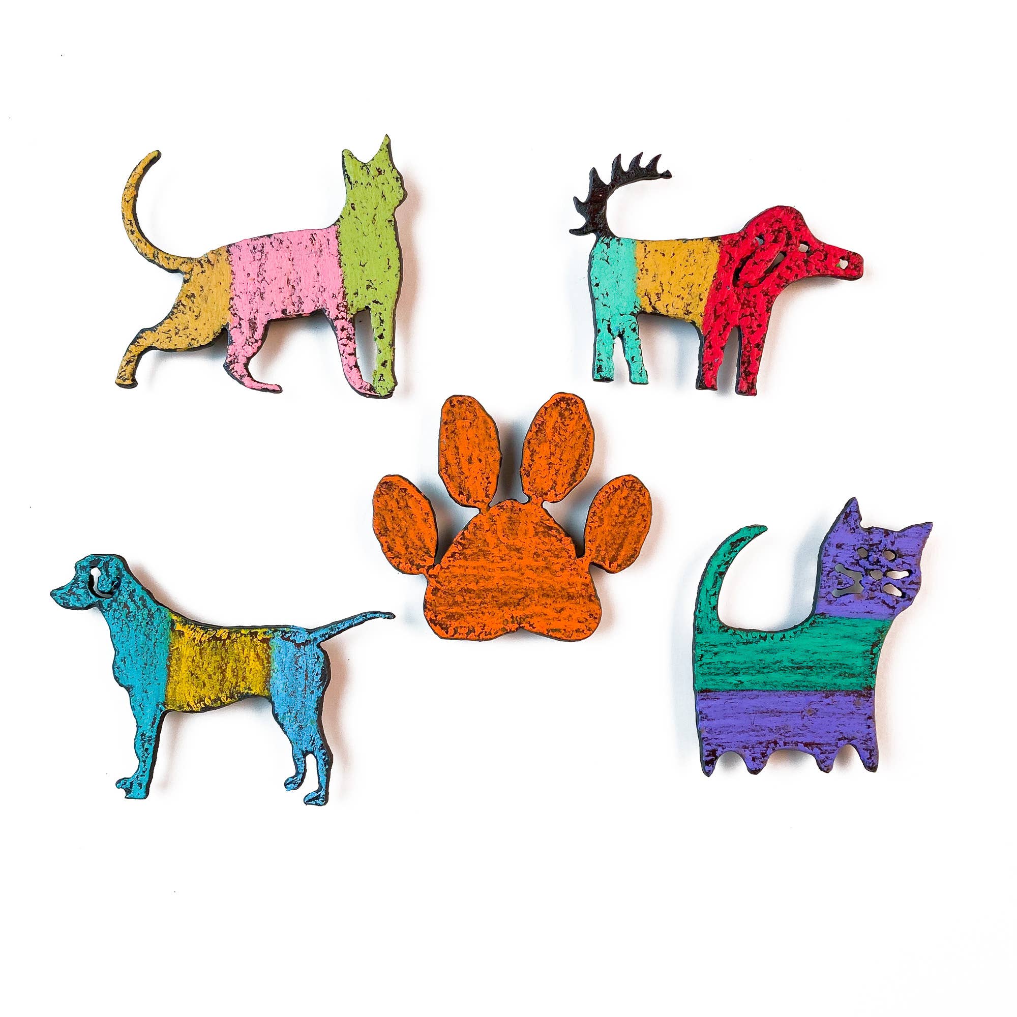 Dog, Cat, Paw Print magnets