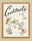 Mid-Mod Print - Cocktails & Cherub