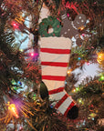 Nancy Thomas Stocking Ornament (Red/White Stripe)