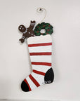 Nancy Thomas Stocking Ornament (Red/White Stripe)