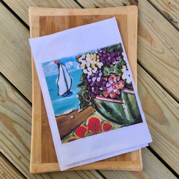 NANCY THOMAS KITCHEN TEA TOWELS - Sea View