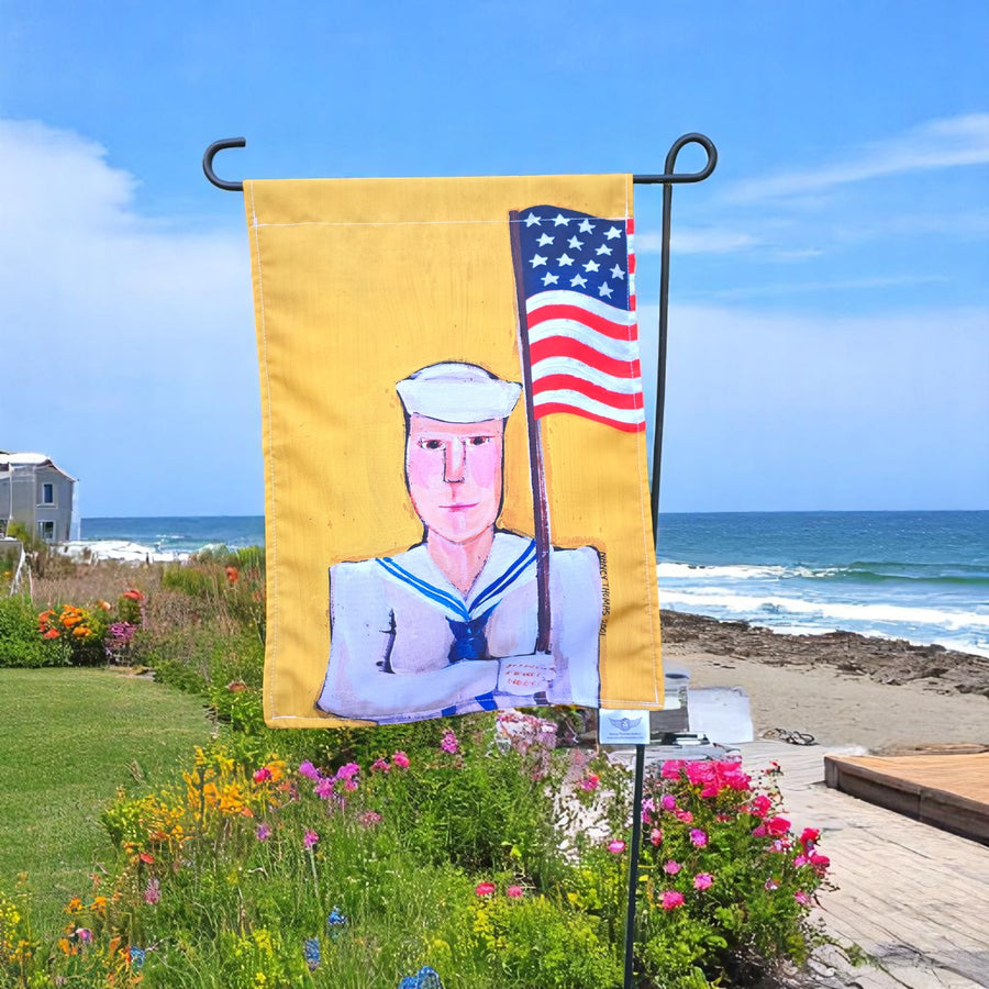 Garden Flags - Sailor & Flag