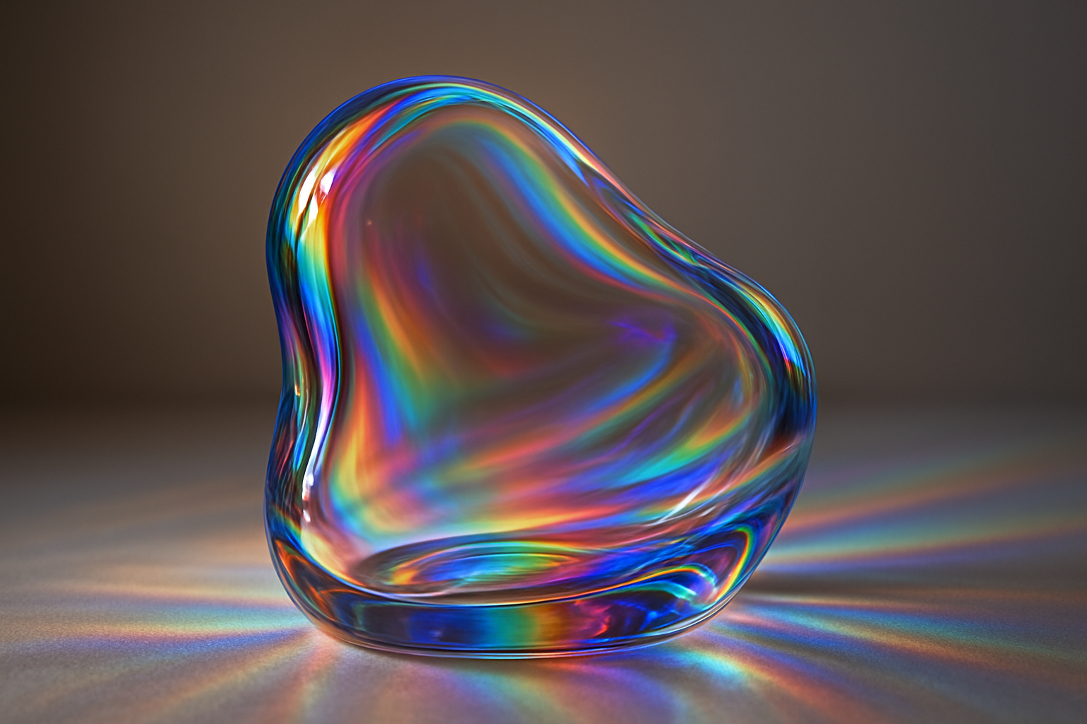 a rainbow glass