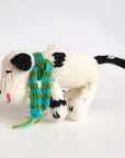 Hand-knit Dog Ornament