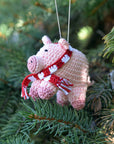 Handmade Pig Ornament