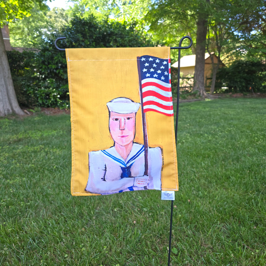 Garden Flags - Sailor & Flag