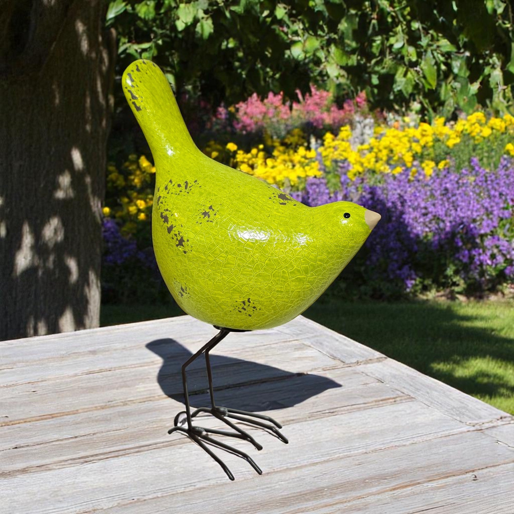 Little Birdie Statue - Perfect Avocado Green
