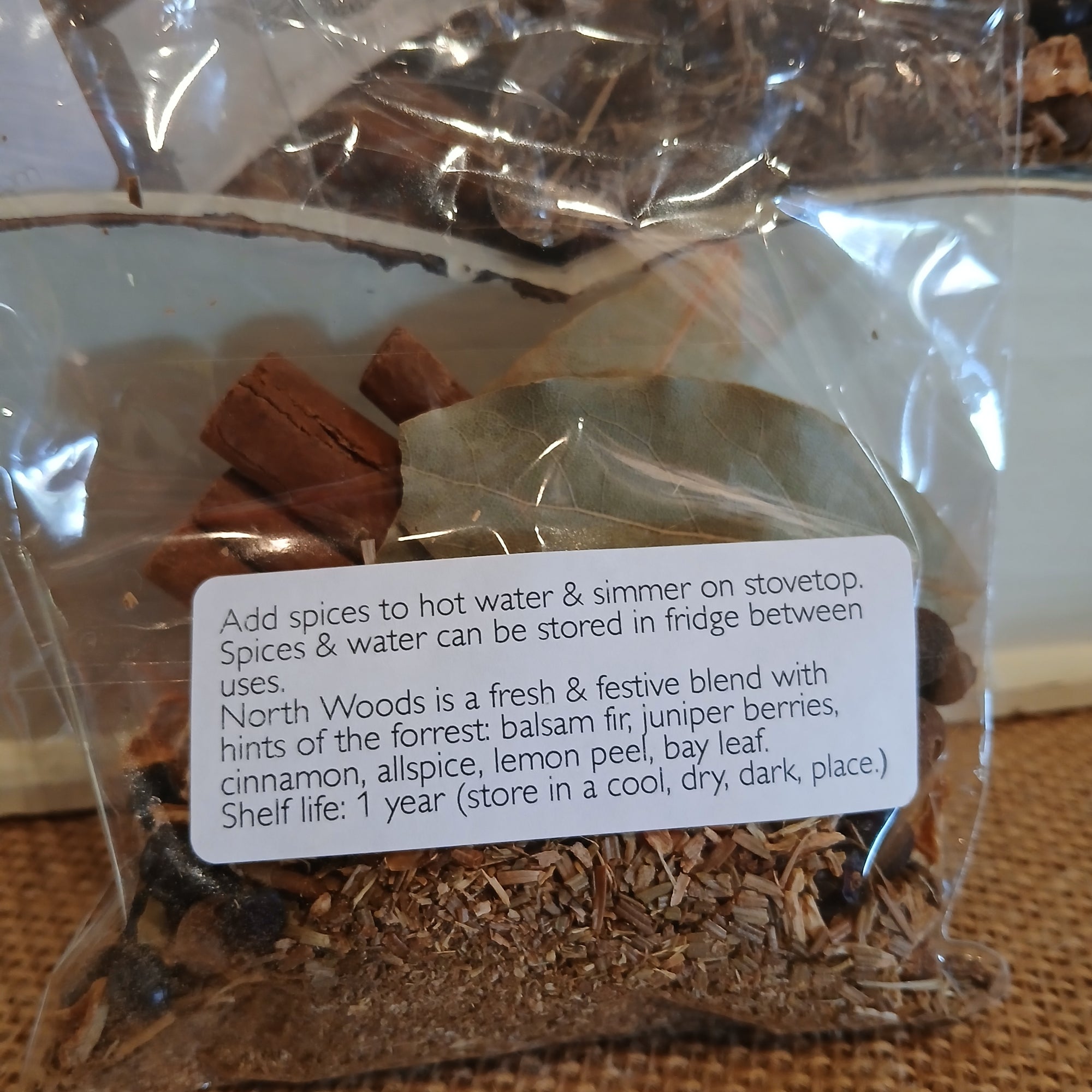 Simmer Pot Spice Packets: North Woods
