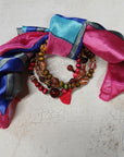 Laura Thomas Cluster Bracelets and Scarf combo- Bohemian Queen
