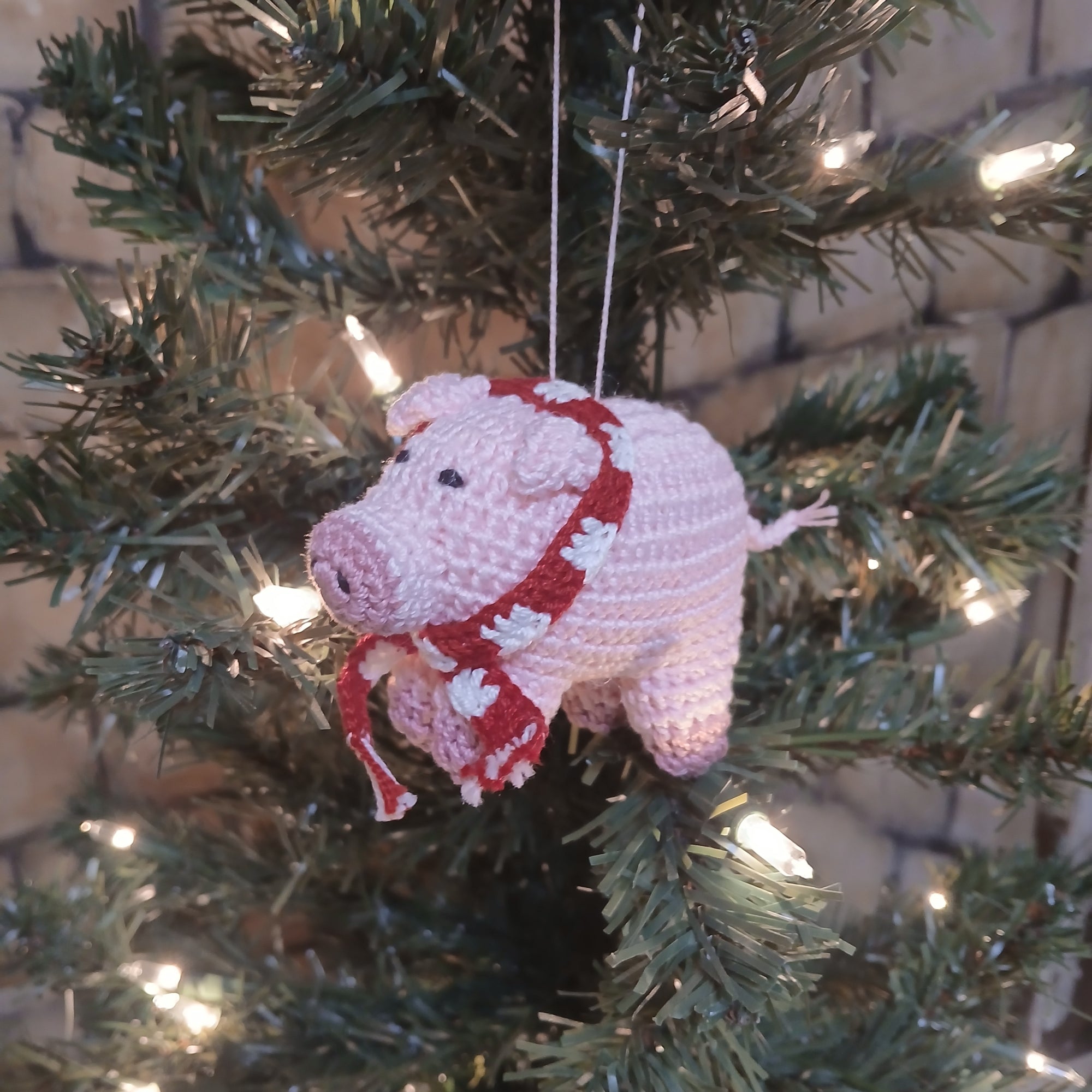 Handmade Pig Ornament