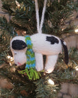 Hand-knit Dog Ornament