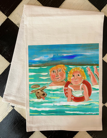 NANCY THOMAS KITCHEN TEA TOWELS - Sea Creatures