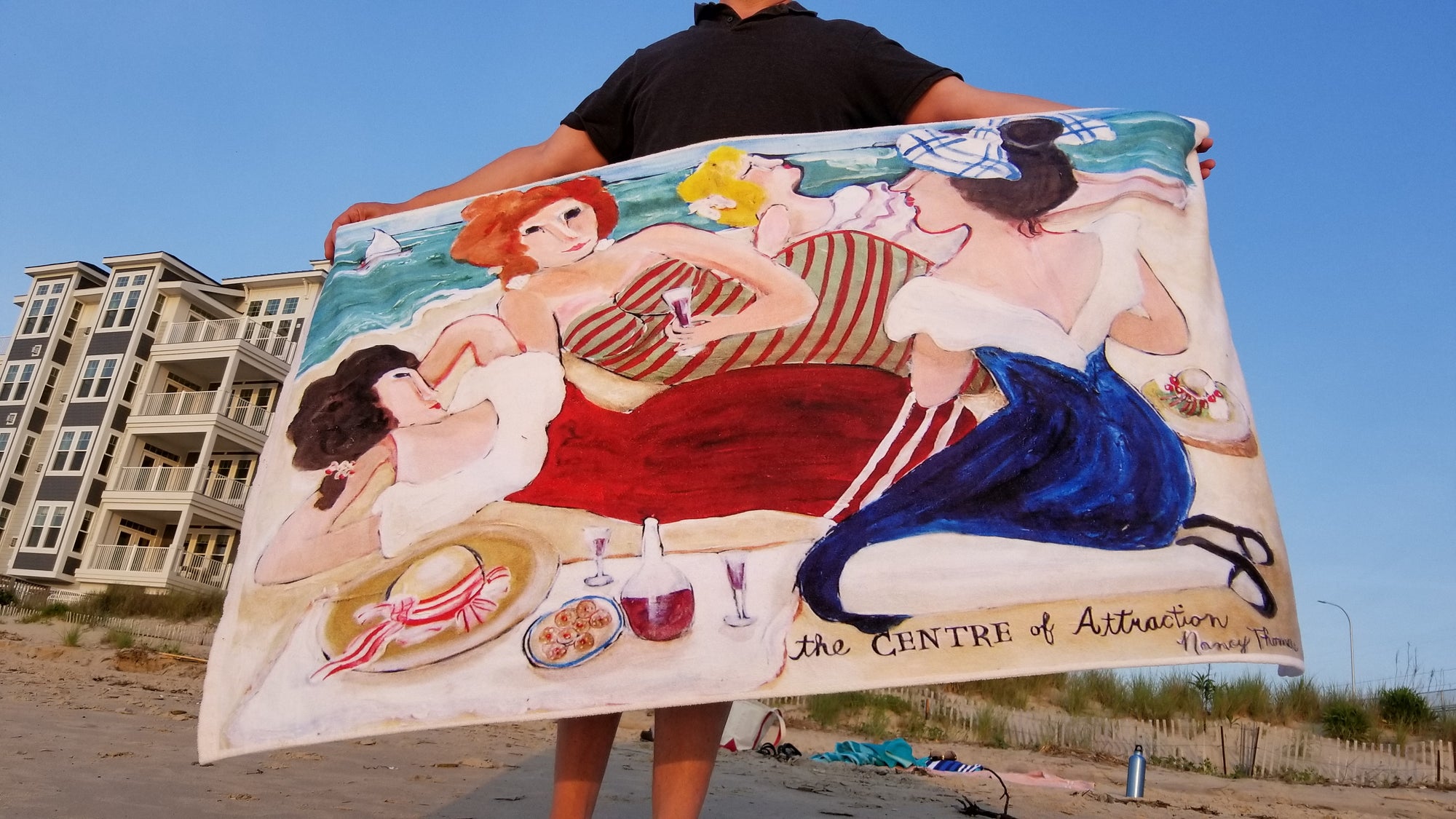 King Size Plush Beach Towels - LONELY FROG